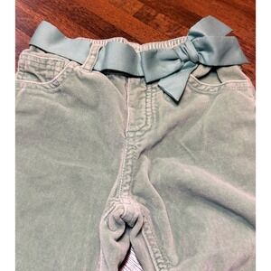 Vintage Y2K Old Navy soft velvet like pants with attached bow belt.  Size 2T